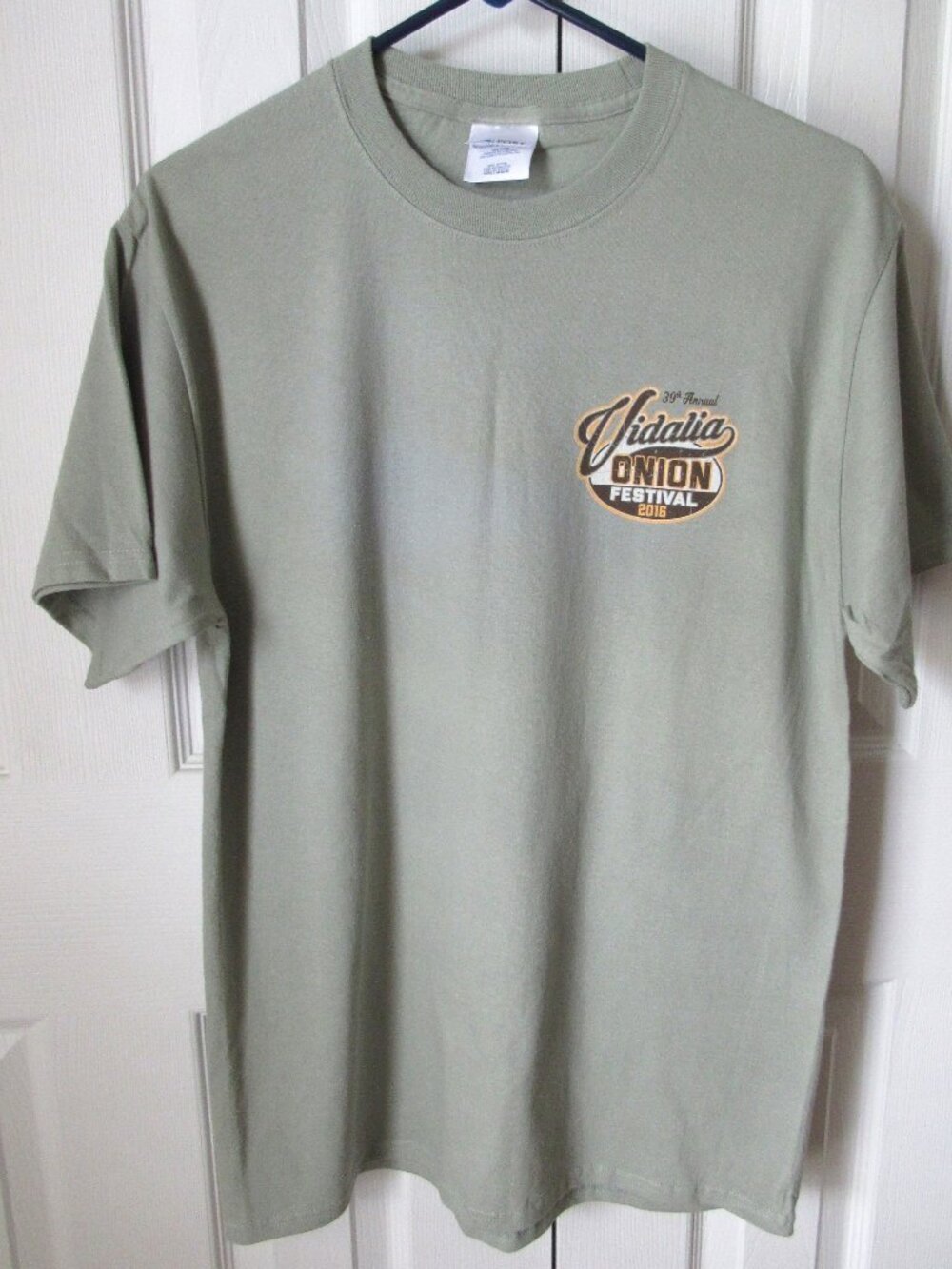 VIDALIA ONION FESTIVAL 2016 T Shirt GA Tee Adult Size M Green 100% Cotton New